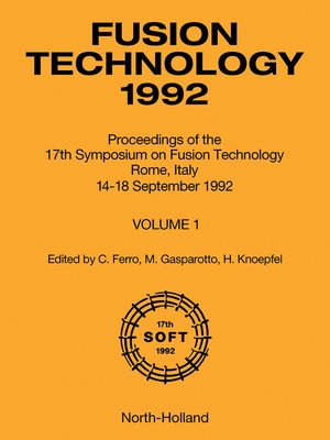 cover image of Fusion Technology 1992